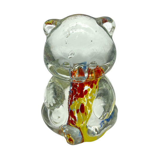 Mesmerizing Handcrafted Art Glass Bear - Choose Your Color - 3.5"