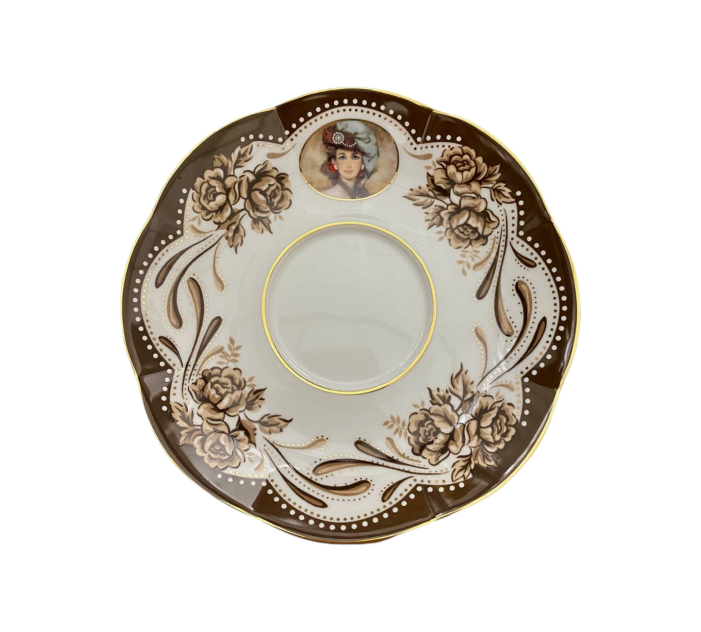 Avon - Honor Society - 1999 Commemorative Mrs. Albee Honor Society Tea Cup & Saucer Set with Stand - NWB - 6"