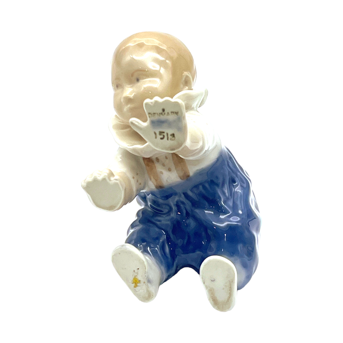 Royal Copenhagen - Baby Crawling #1518 Vintage Figurine - 3"