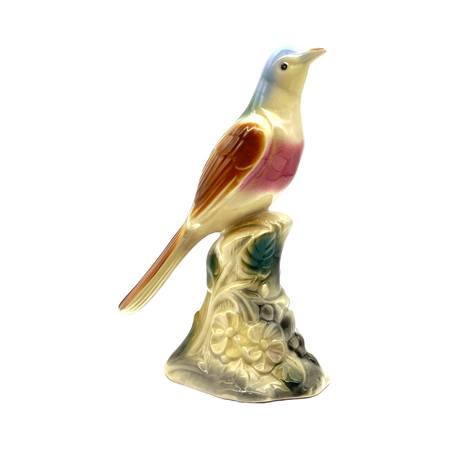 Spaulding China - Blue Thrasher Bird Figurine - Vintage - 8"