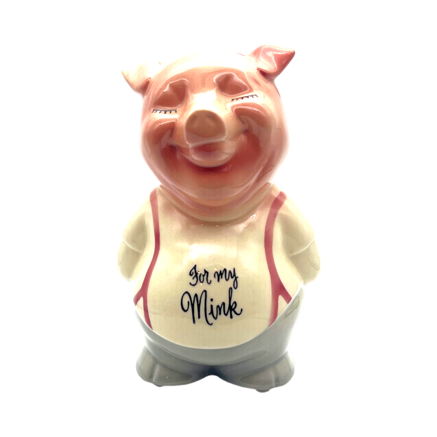 Royal Copley - Pig Piggy Bank - Vintage - 8"