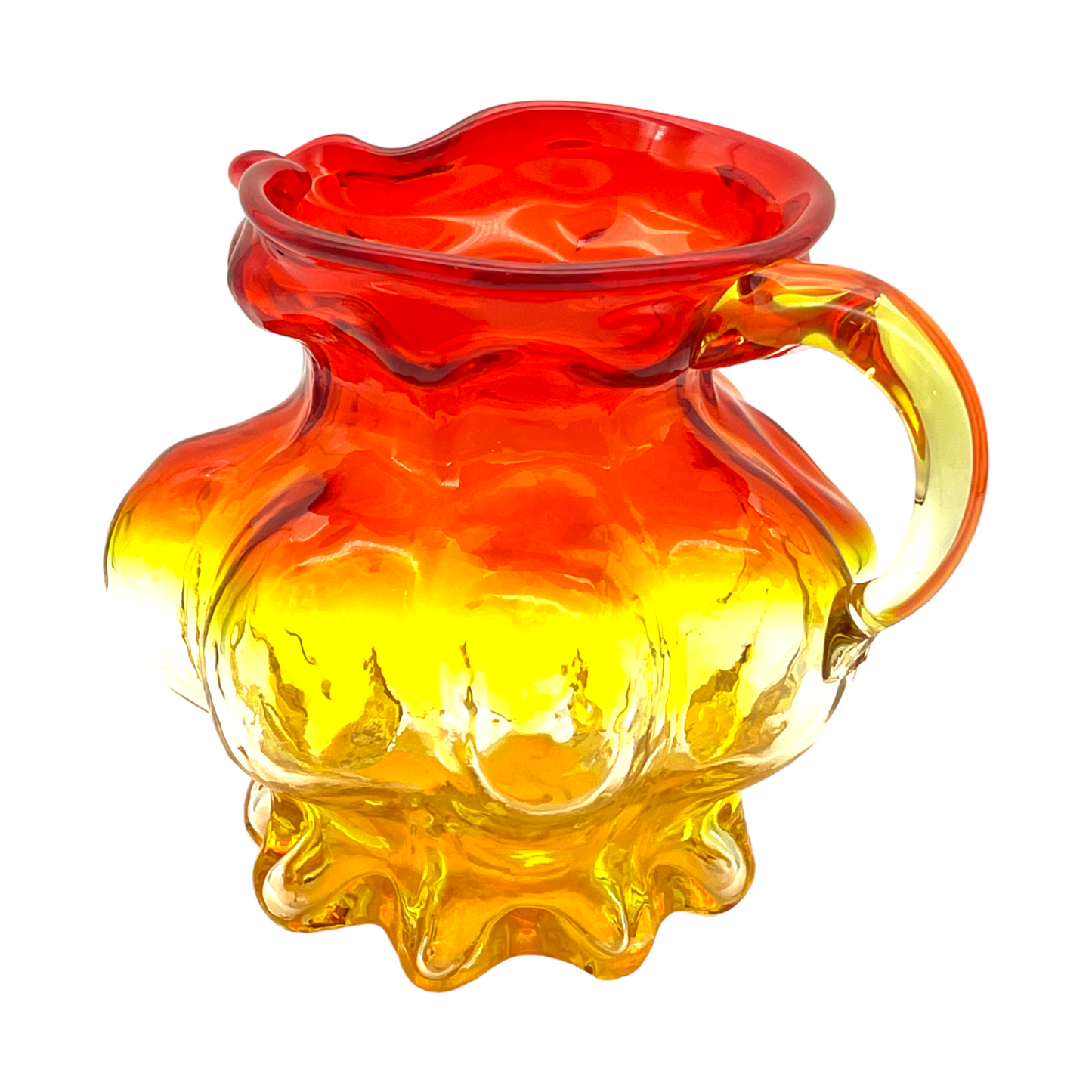 Amberina - Glass Pitcher - Glows - 4.5"