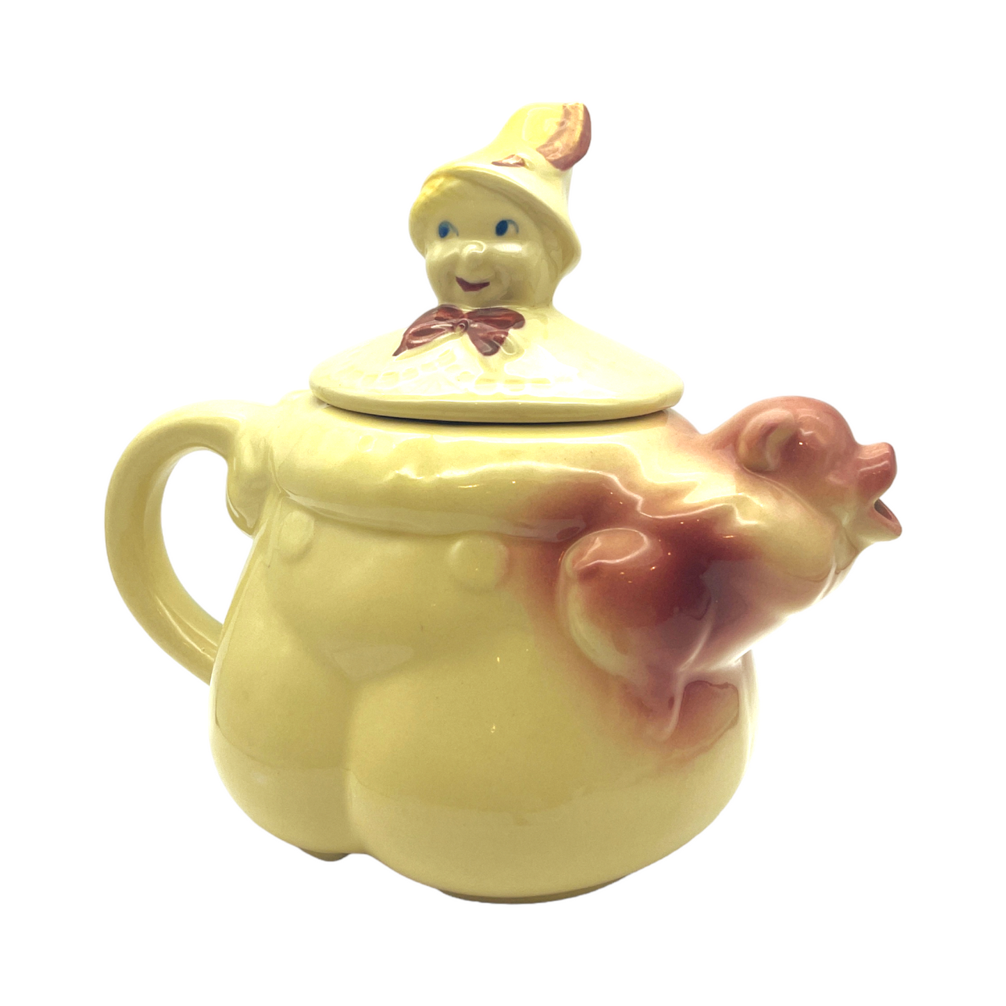 Shawnee Pottery - Tom The Pipers Son Teapot - 7.5"