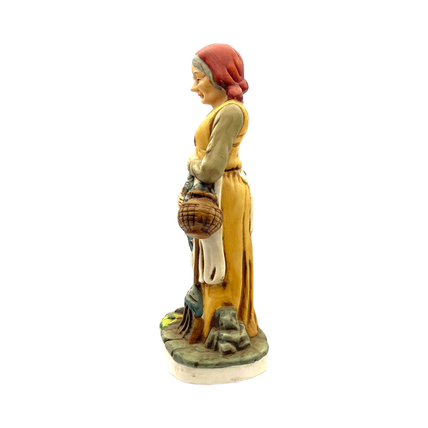 Homco - Woman Carrying Fish - Vintage - 11.5"