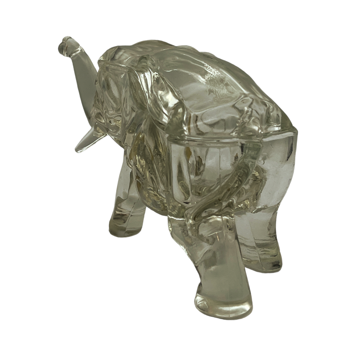 Indiana Glass - Elephant Powder Dish - Vintage - 4.5