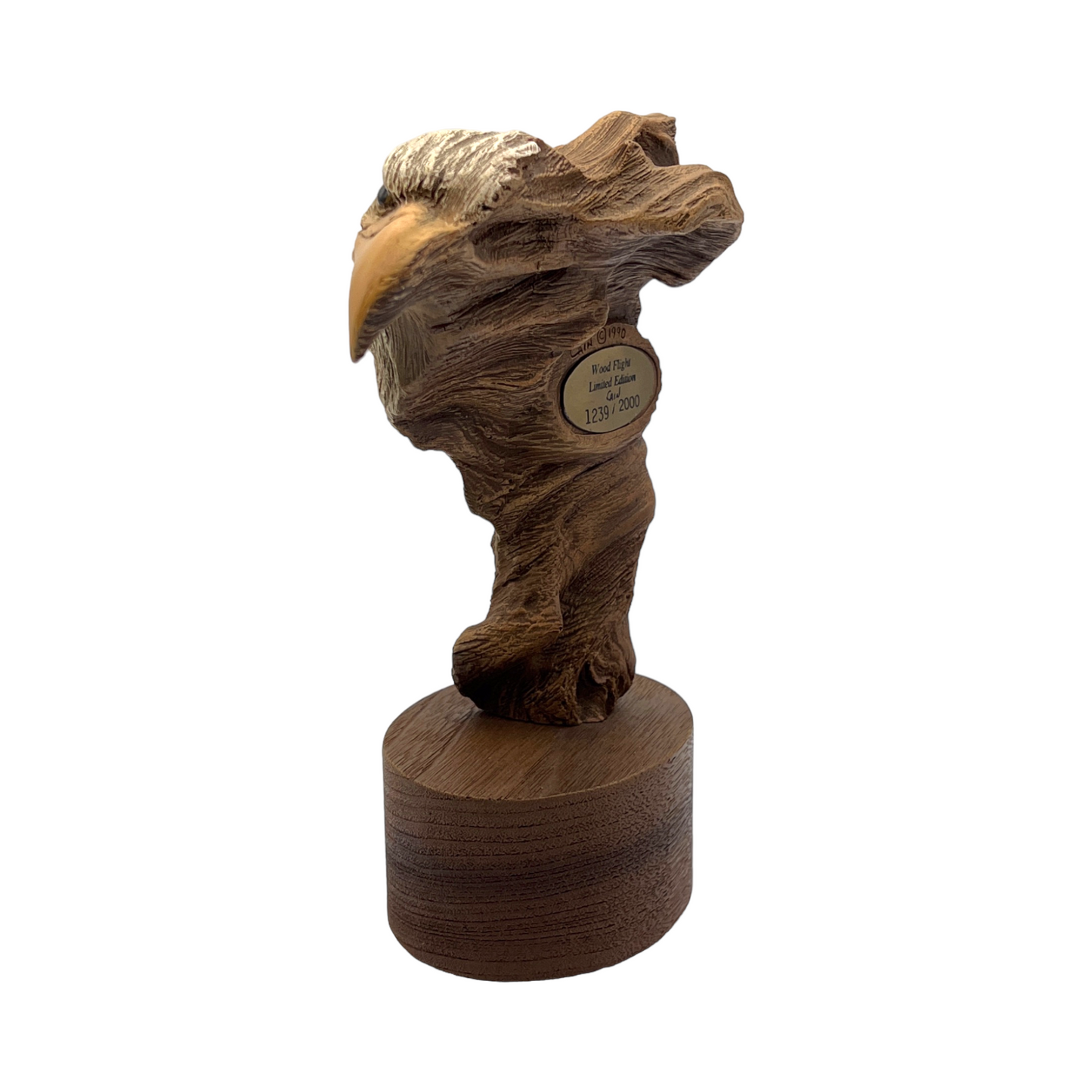 Rick Cain Wood Flight Eagle Sculpture - 1239 of 2000