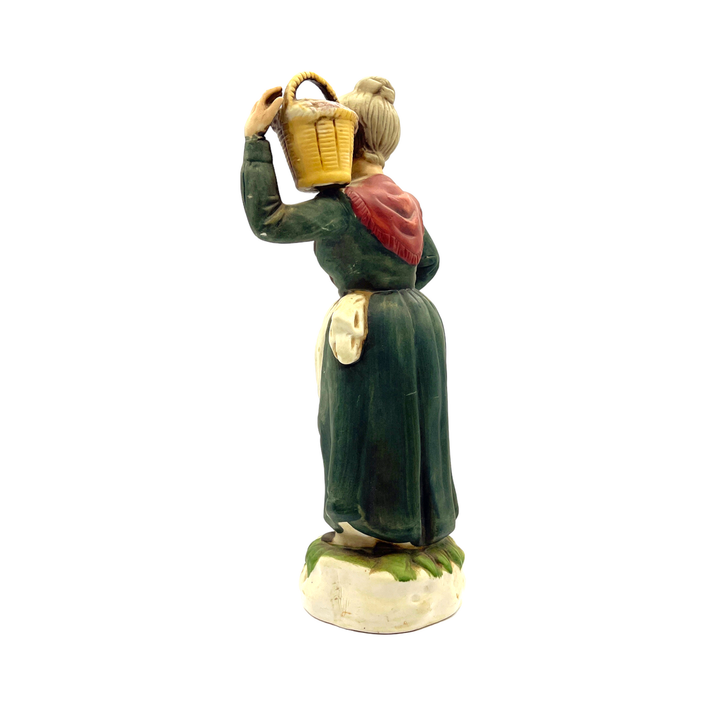 Homco - Woman & Fruit Basket - Vintage - 11"