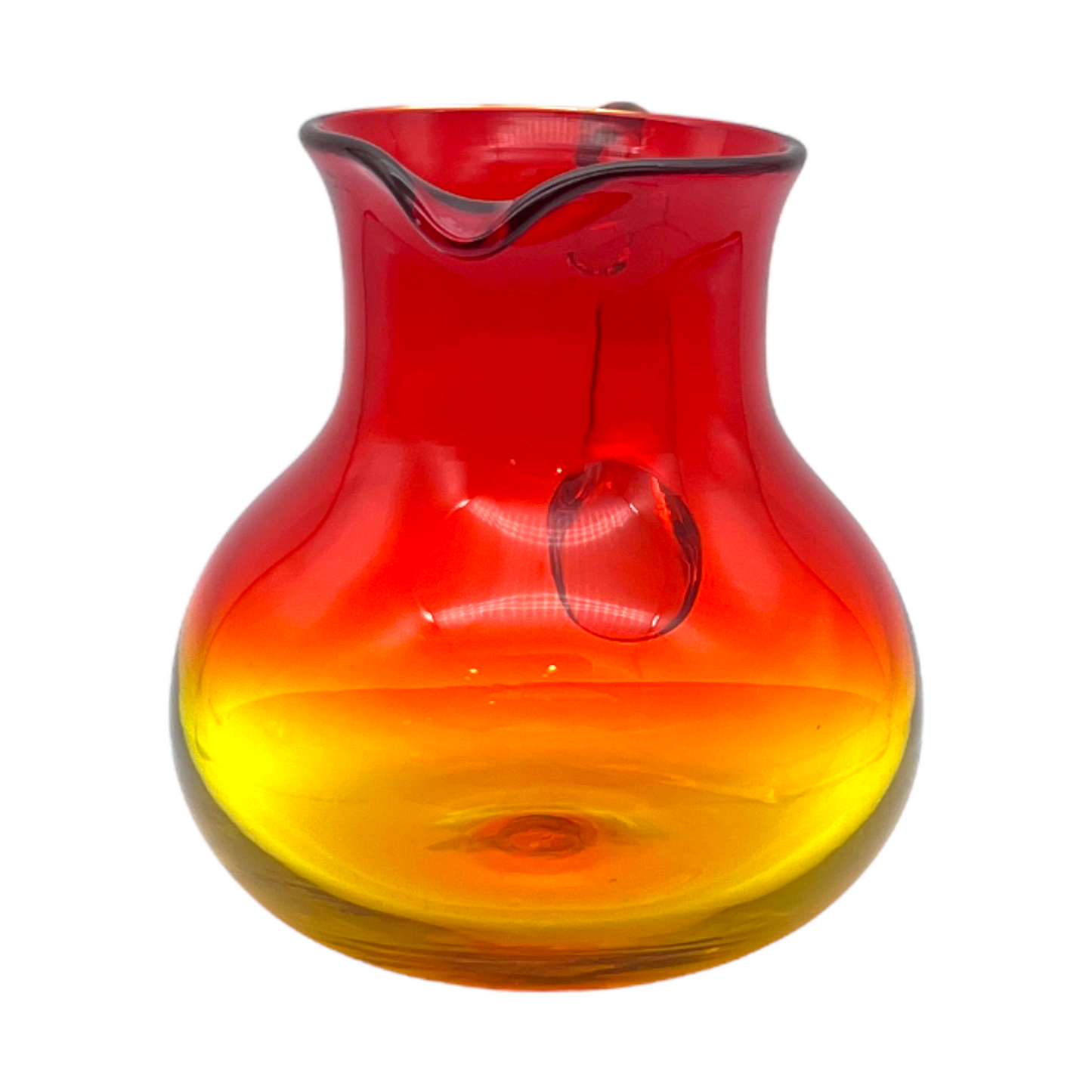 Amberina - Glass Pitcher - Glows - 5"