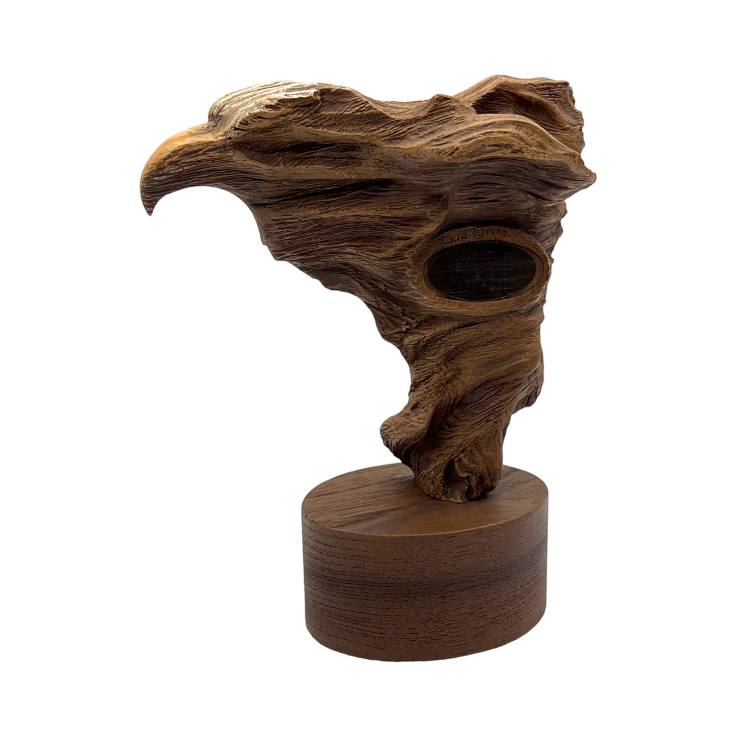 Rick Cain Wood Flight Eagle Sculpture - 1239 of 2000