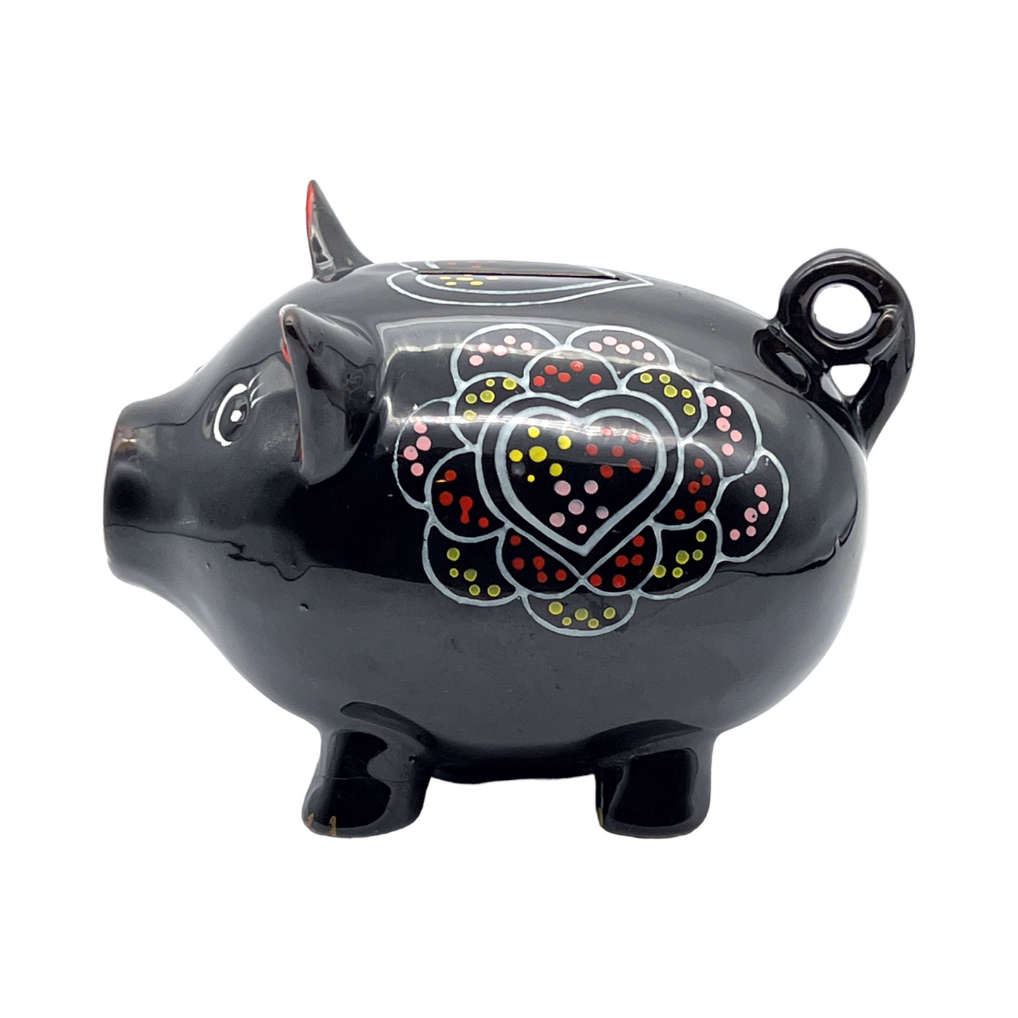 Redware Piggy Bank - Vintage