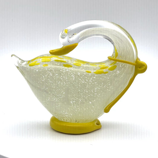 Murano Art Glass - Goose W/Bow - 6"