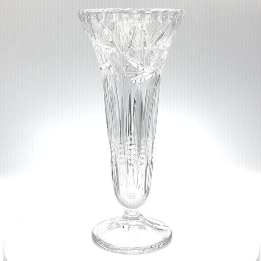 Crystal - Hand Cut - Mouth Blow - Vase - 8.5"