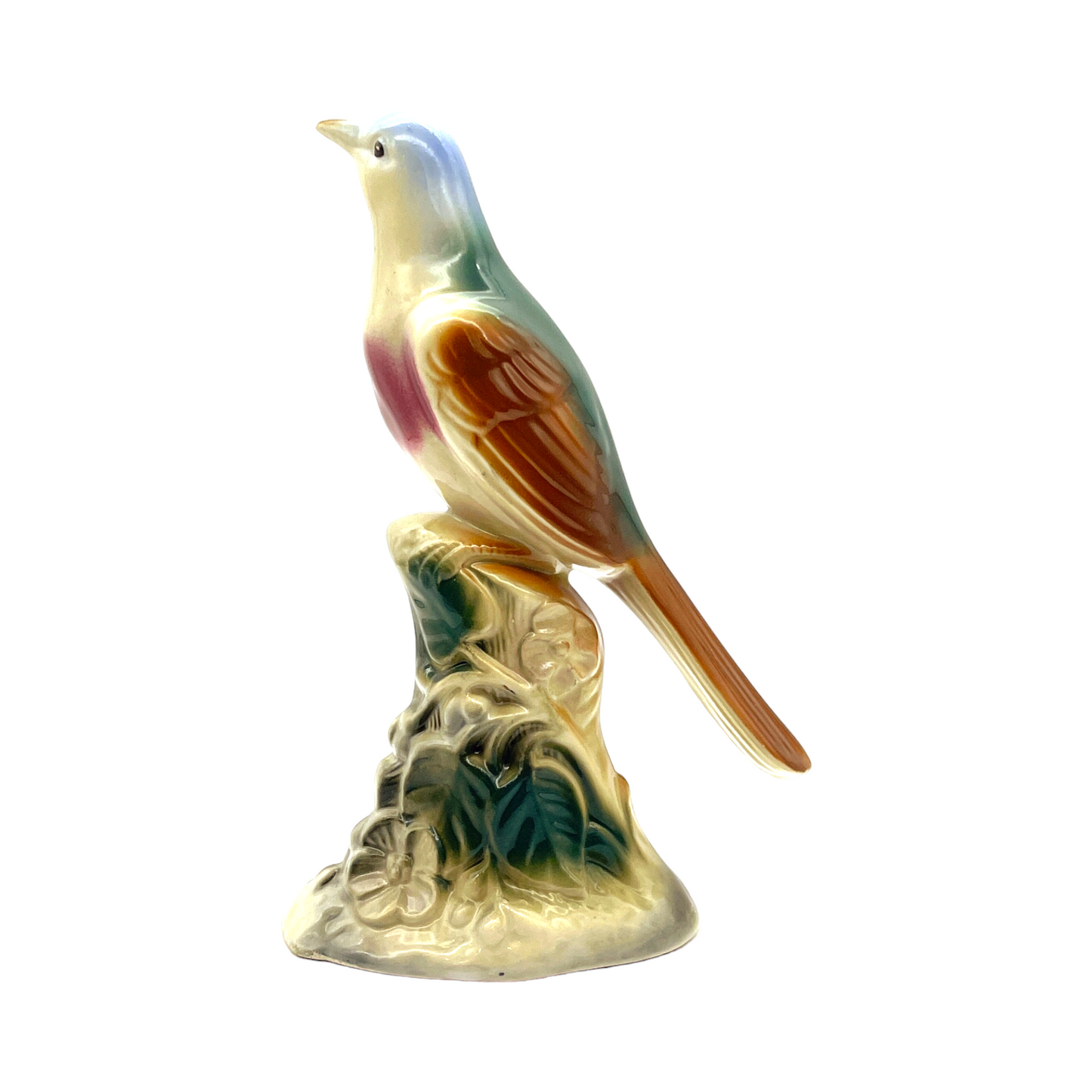 Spaulding China - Blue Thrasher Bird Figurine - Vintage - 8"