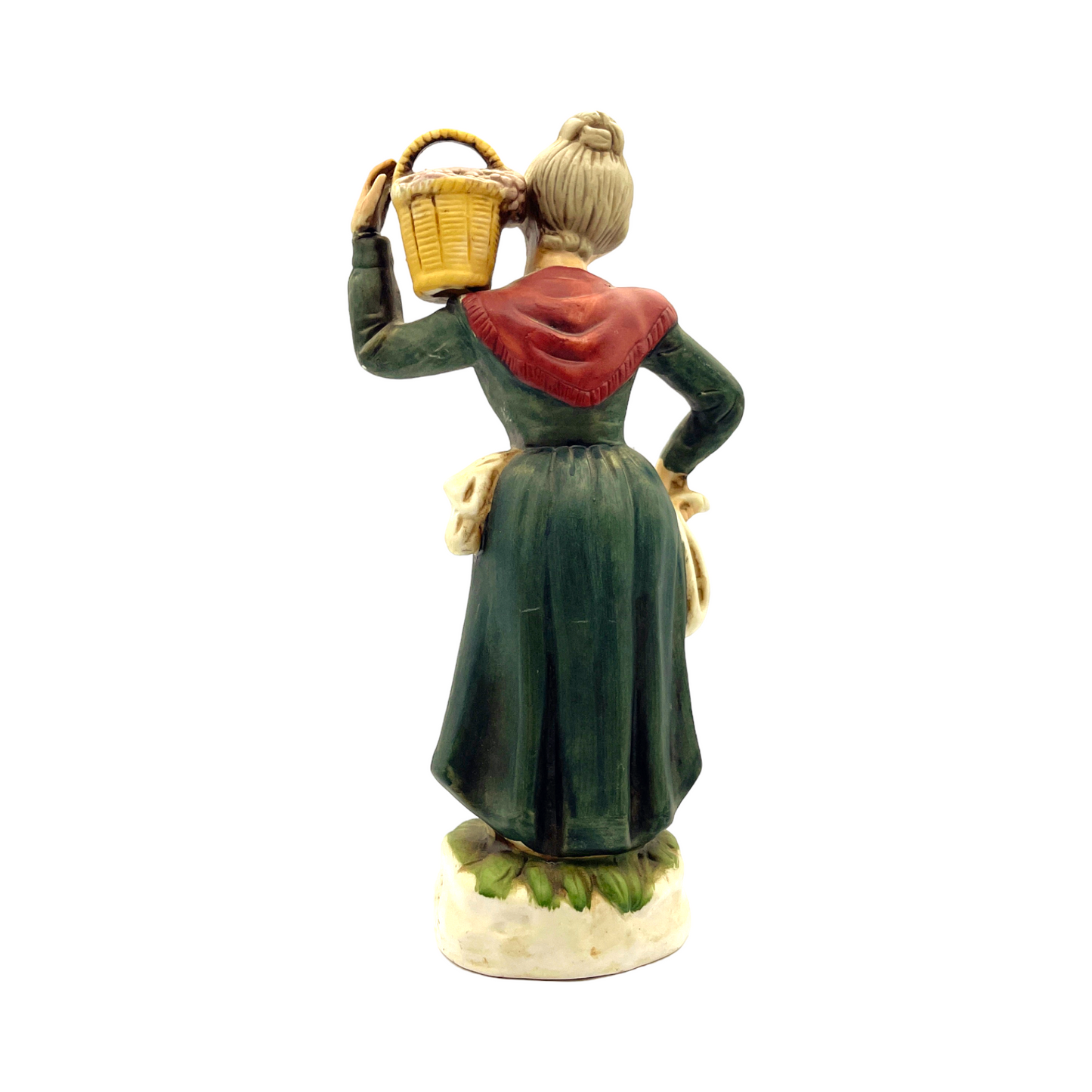 Homco - Woman & Fruit Basket - Vintage - 11"