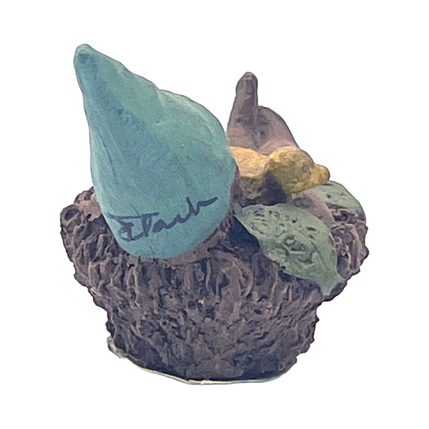 Tom Clark Gnome by Cairn Studios - Signed Boy In Nest - 2"