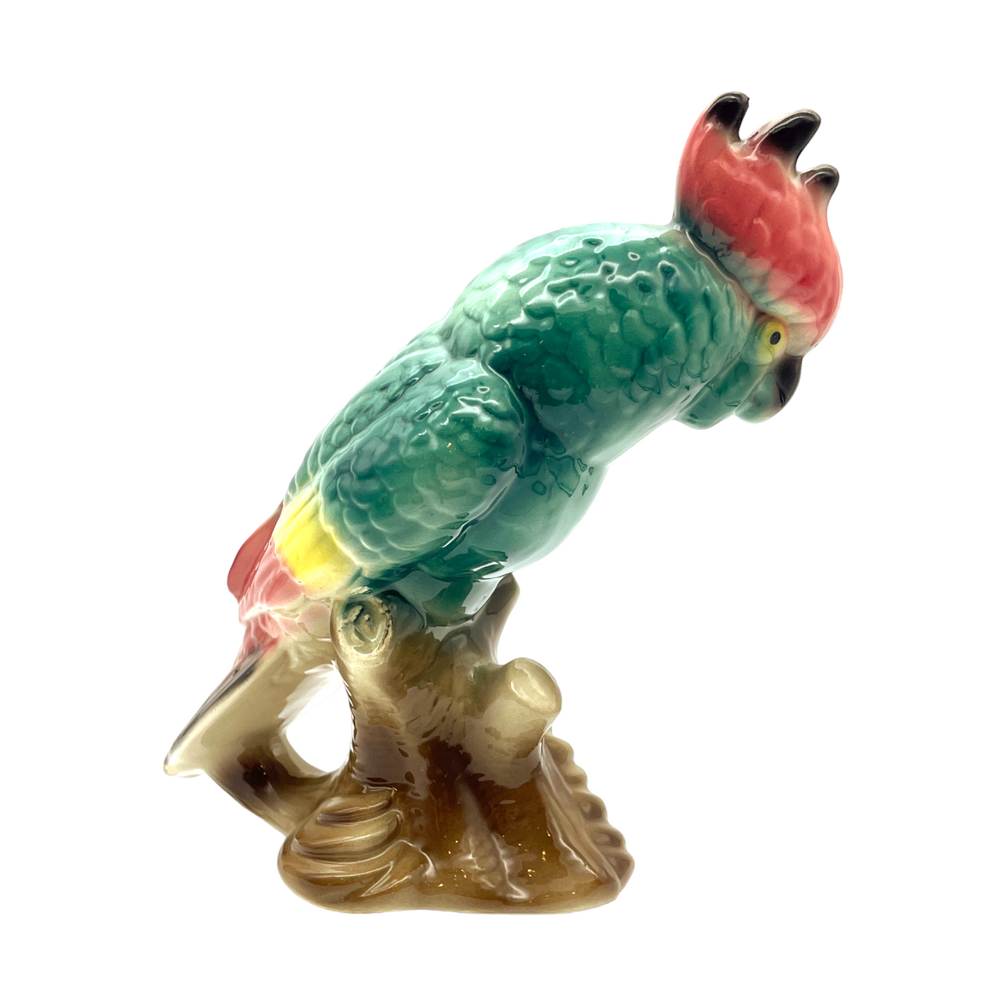 Royal Copley - Cockatoo On a Tree Branch - Large - Vintage - 8.5"