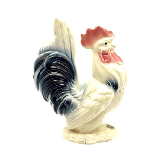 Royal Copley - White Rooster Or Hen - Vintage