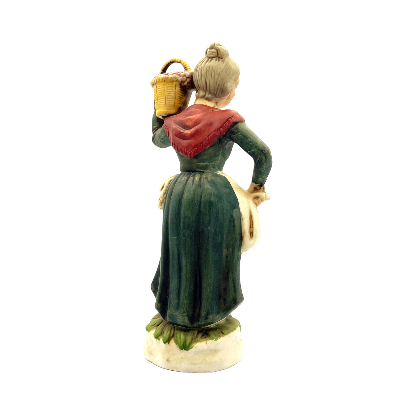 Homco - Woman & Fruit Basket - Vintage - 11"