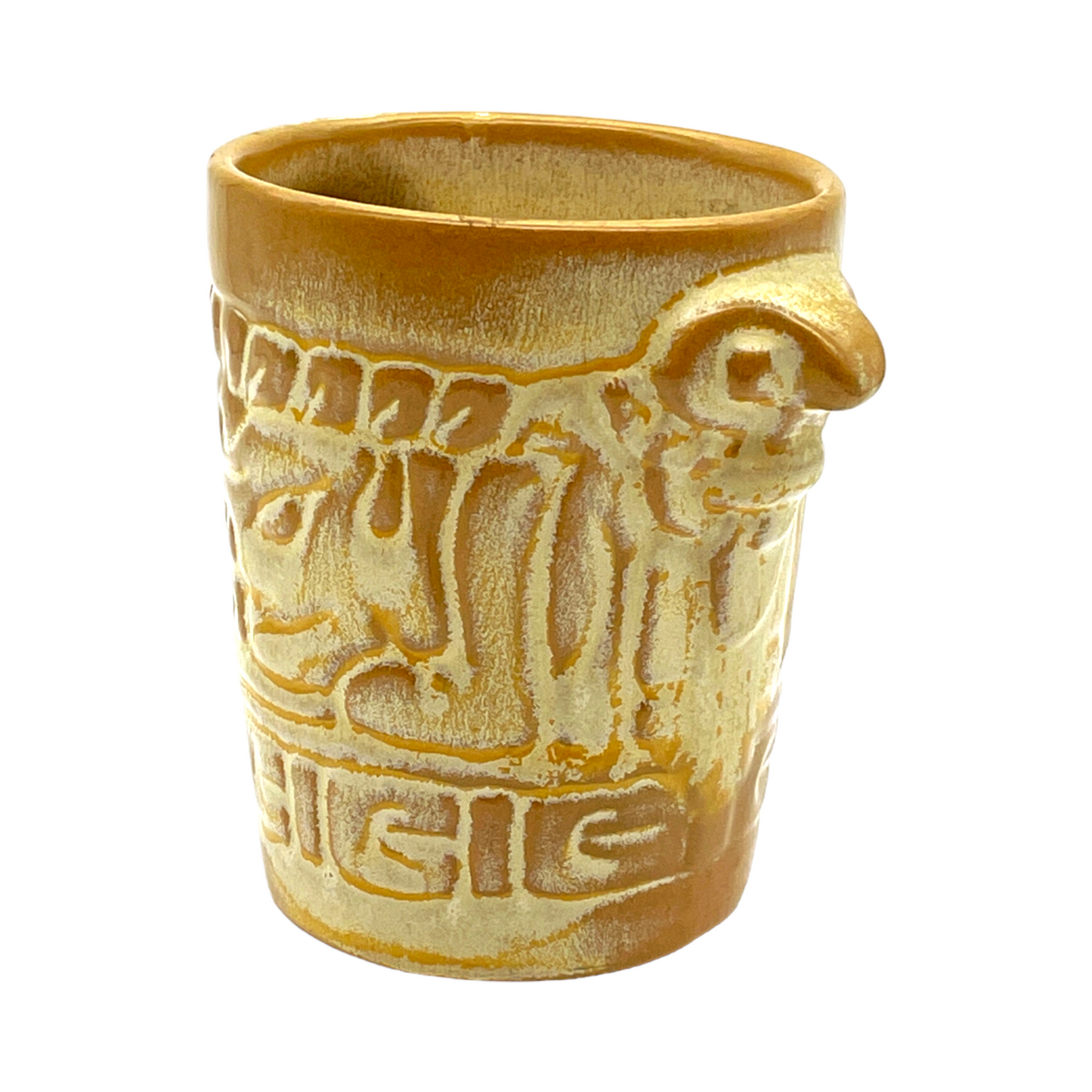 Frankoma Pottery - Aztec Sugar Cup - Vintage - 3.75"