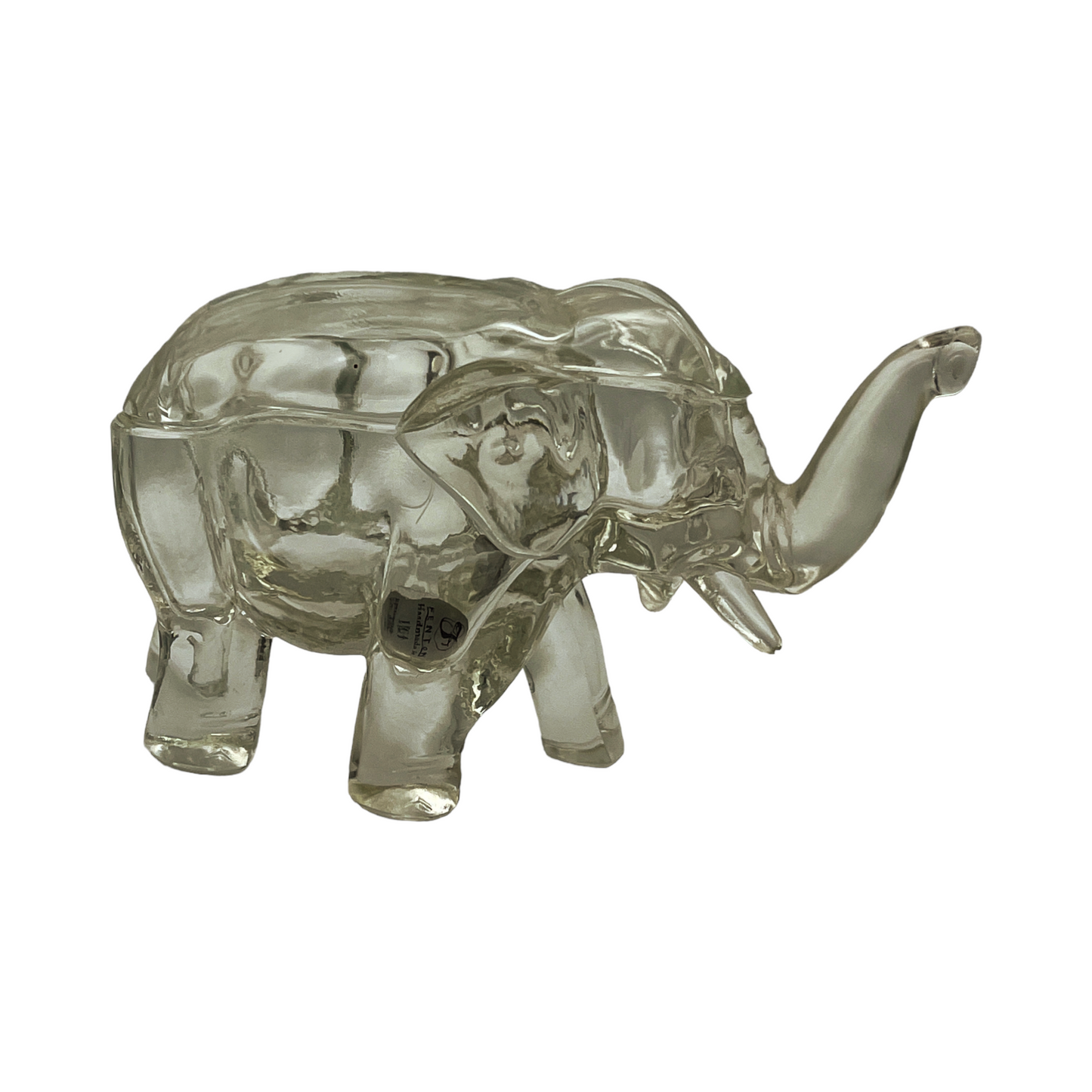Indiana Glass - Elephant Powder Dish - Vintage - 4.5