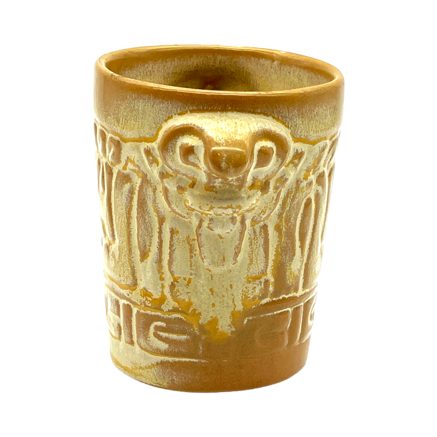 Frankoma Pottery - Aztec Sugar Cup - Vintage - 3.75"