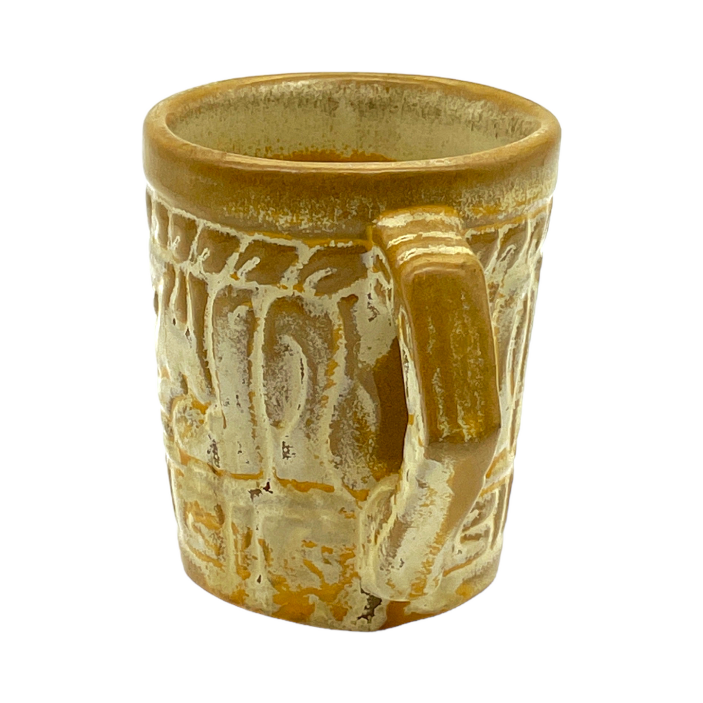 Frankoma Pottery - Aztec Coffee Cup - 7C - Vintage - 3"