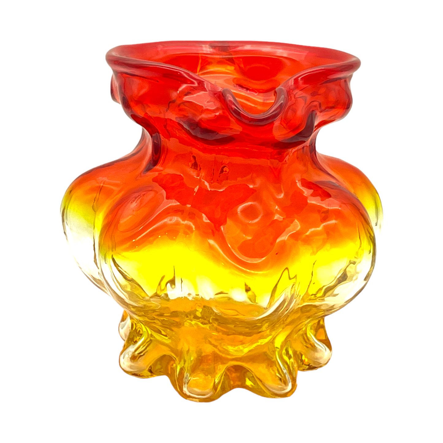 Amberina - Glass Pitcher - Glows - 4.5"