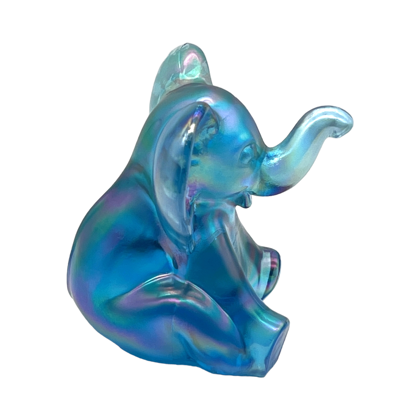 Fenton Art Glass - Elephant Stretch Carnival - Original Sticker