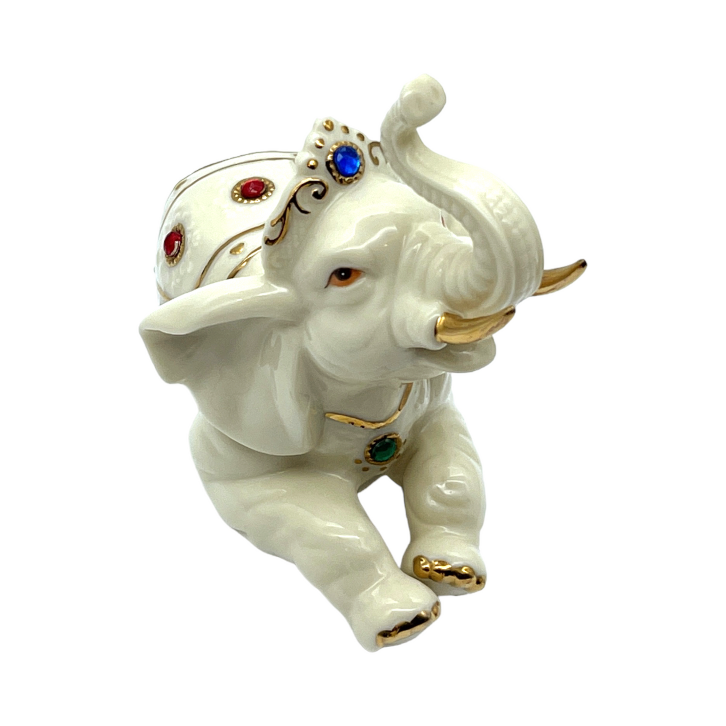 Porcelain Jeweled Elephant - 1998