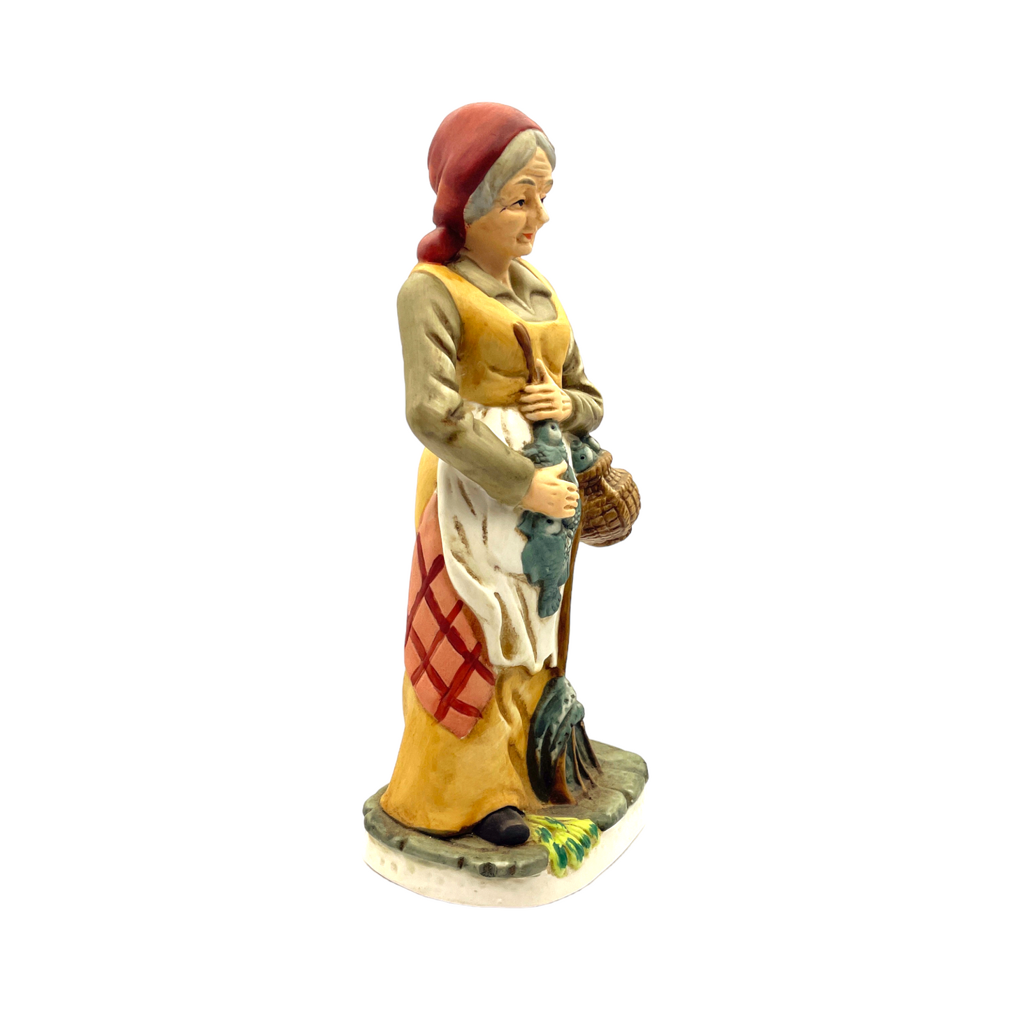 Homco - Woman Carrying Fish - Vintage - 11.5"