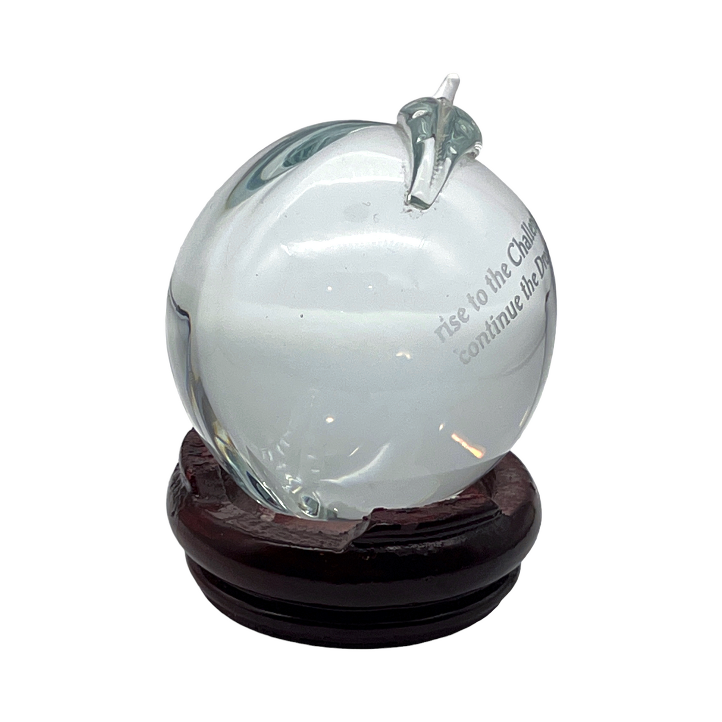 Dream Weaver - Handcrafted Art Glass Apple Paperweight - Signed - 4"