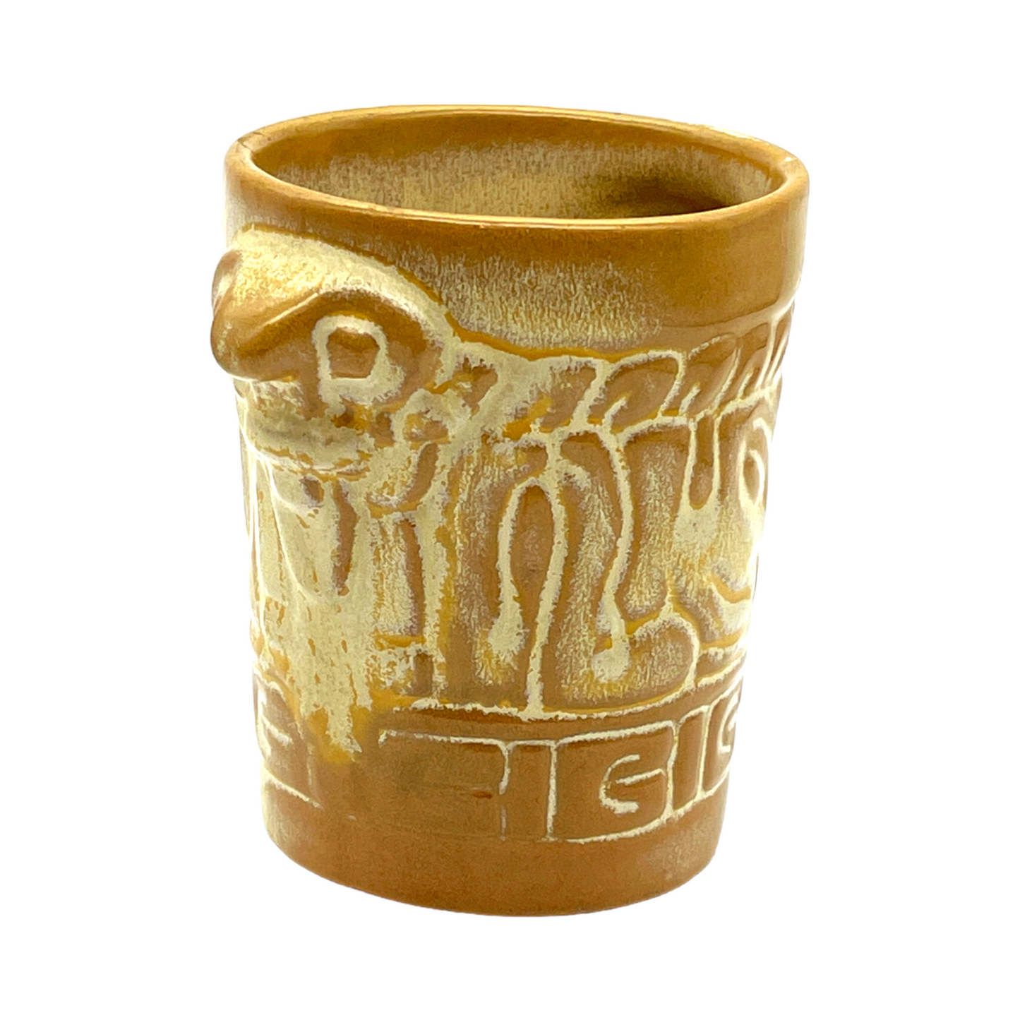 Frankoma Pottery - Aztec Sugar Cup - Vintage - 3.75"