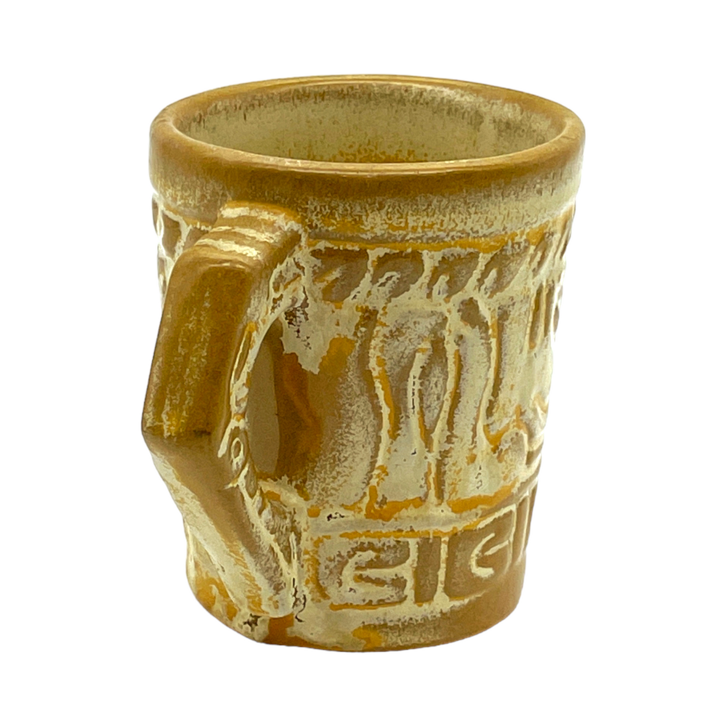 Frankoma Pottery - Aztec Coffee Cup - 7C - Vintage - 3"