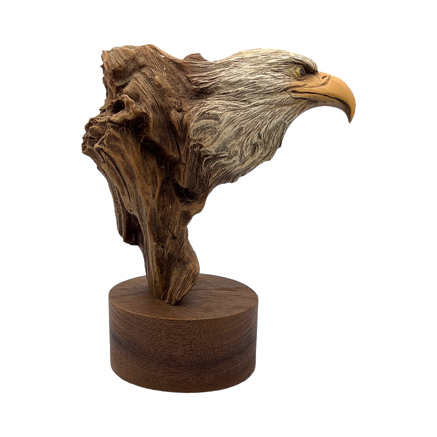 Rick Cain Wood Flight Eagle Sculpture - 1239 of 2000