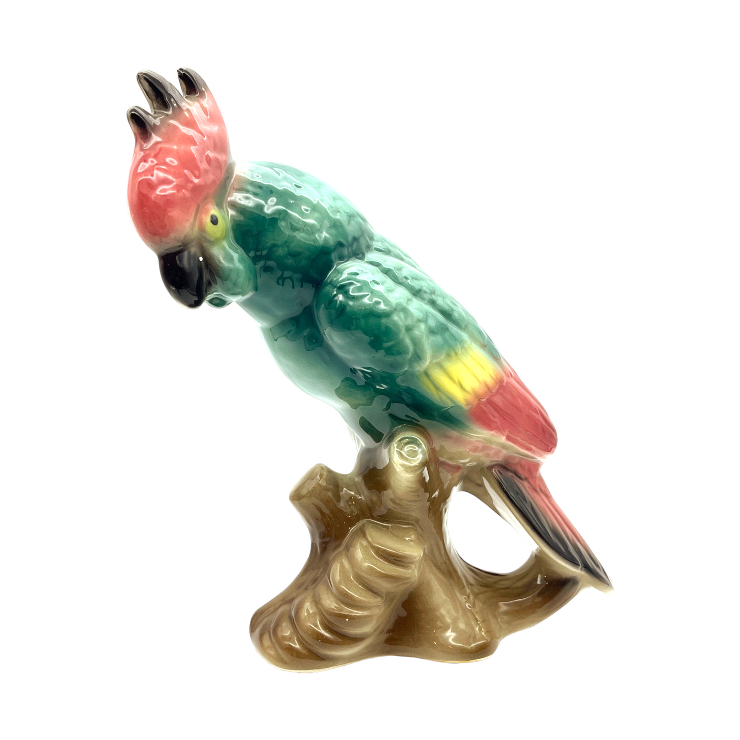 Royal Copley - Cockatoo On a Tree Branch - Large - Vintage - 8.5"