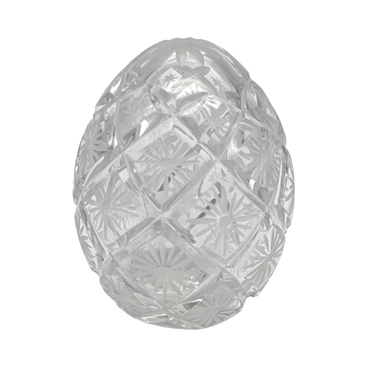 Faberge Crystal Egg - Signed