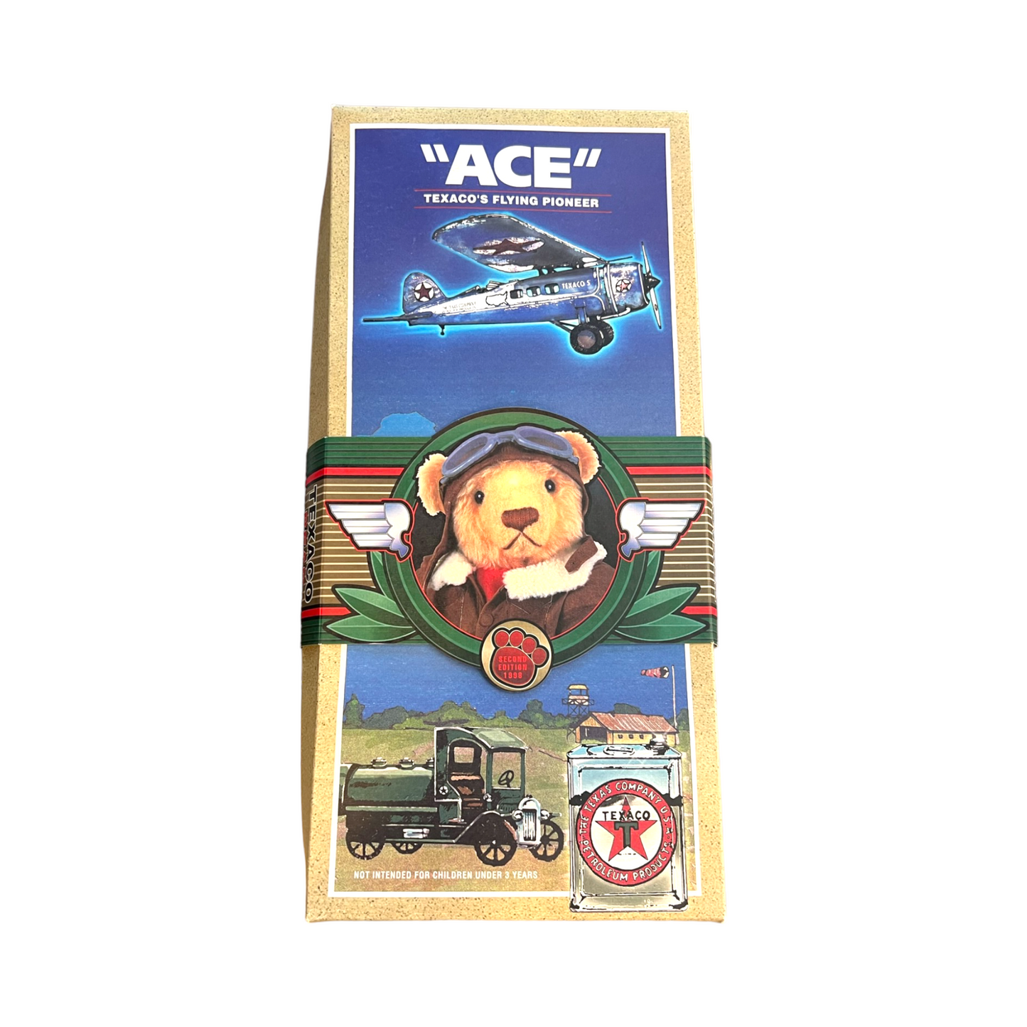 Texaco - 1998 - Flying Pioneer Ace Teddy Bear - 17"