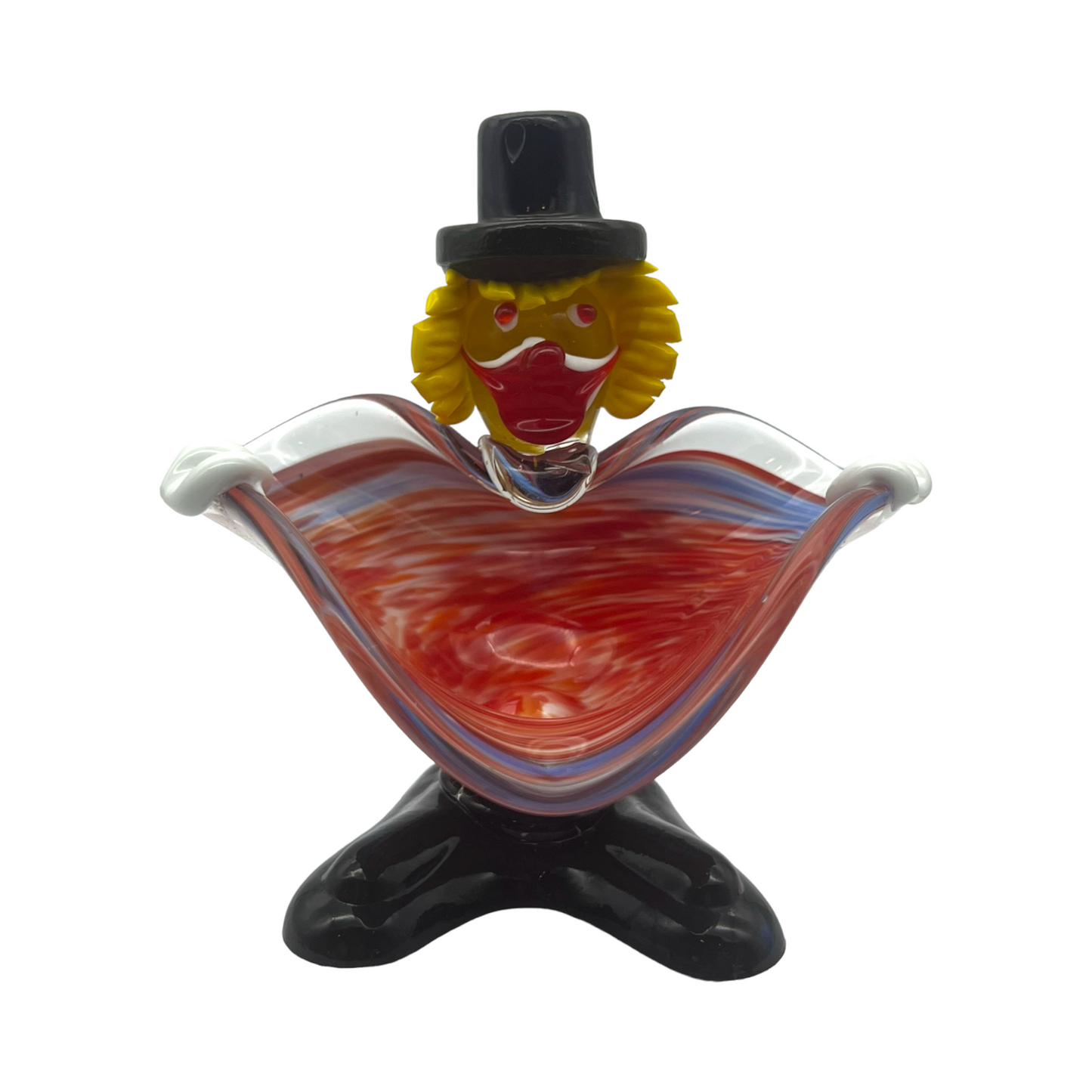 Whimsical Delights - Handcrafted Art Glass Clown Bowl (6")