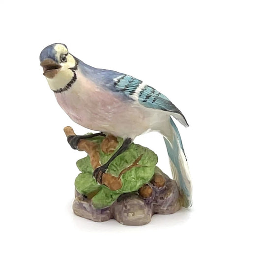 Royal Worcester - Blue Jay On A Branch - 3"