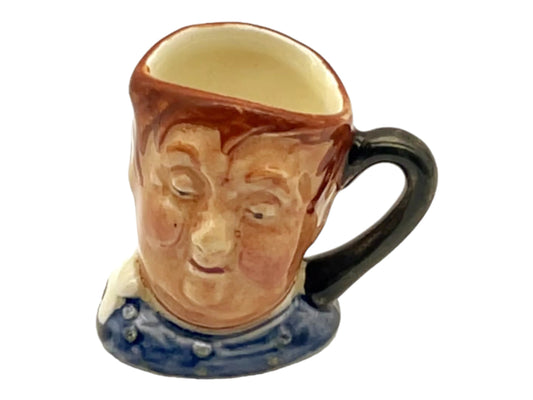 Royal Doulton - Mini Toby Mug - Fat Boy - Hand Painted - 1"