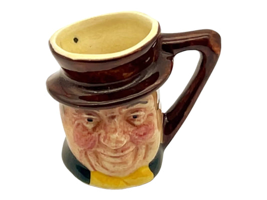 Lancaster Sanders - Mini Toby Mug - Character Mug - Hand Painted - 1.5"