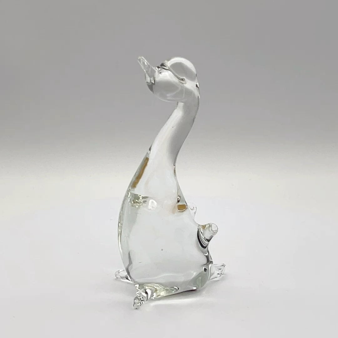 Art Glass - Duck Figurine - 4.5"