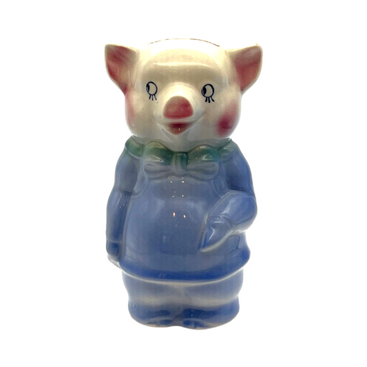 Royal Copley - Standing Up Pig Piggy Bank Male Or Female - Vintage - 6.5"